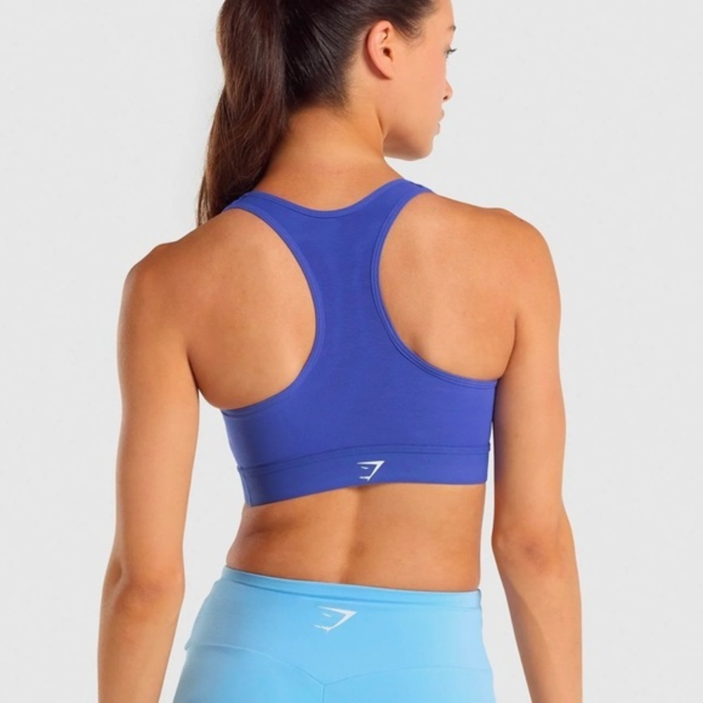 Gymshark Lightweight High Support Sports Bra Blue Size Small‎